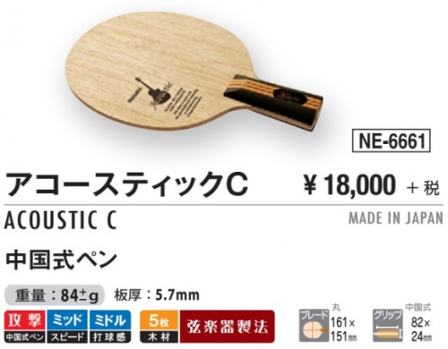Penholder Blade - Acoustic C