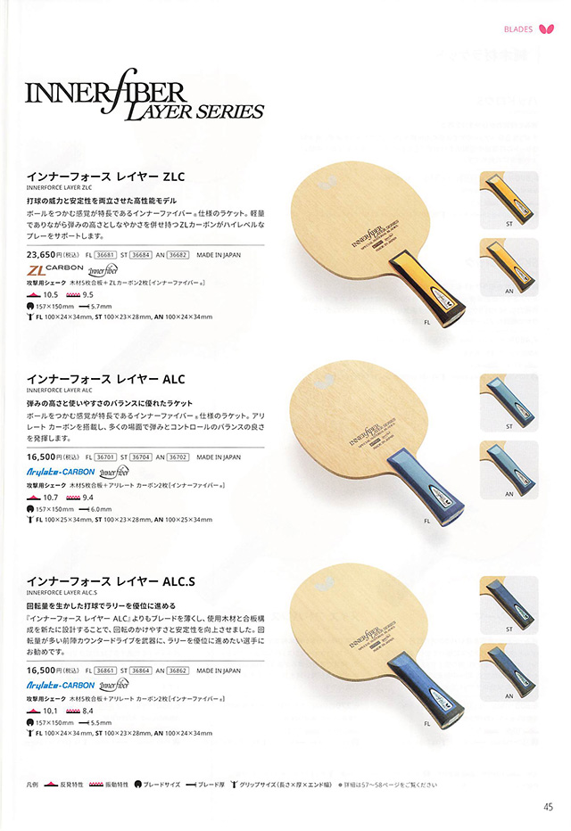 バタフライ 卓球 2026 カタログ p045