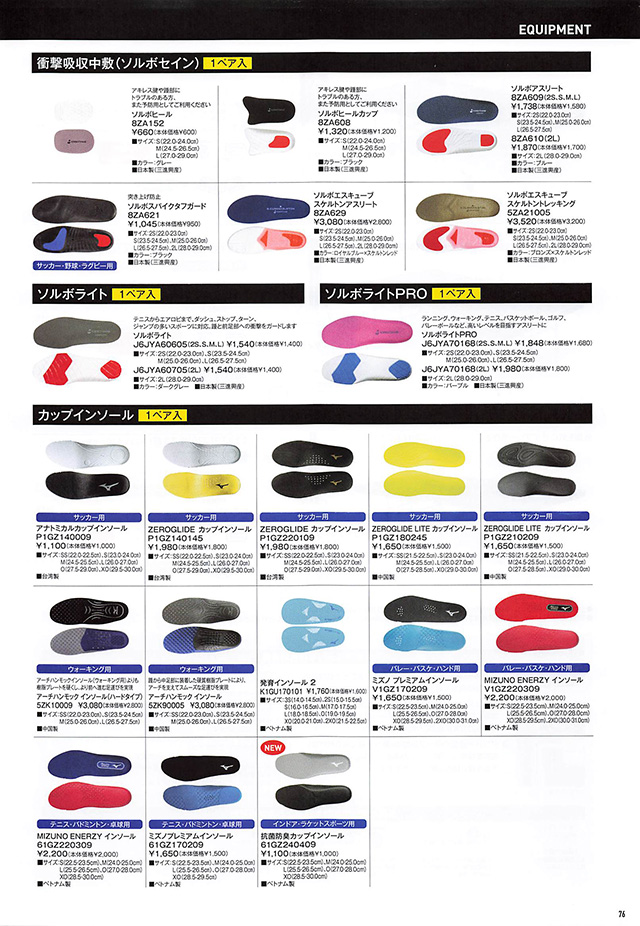 MIZUNO 2024 Table Tennis Catalog P076