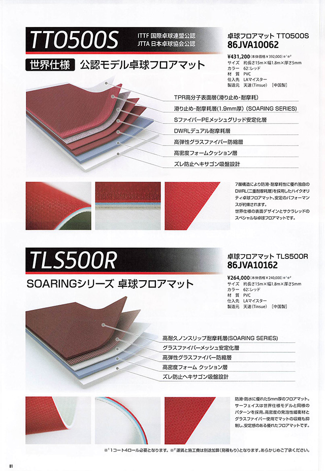 MIZUNO 2024 Table Tennis Catalog P081