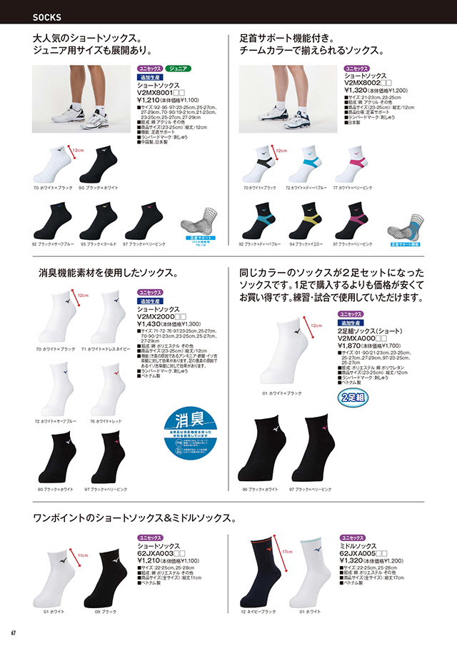 ミズノ 卓球 2025 カタログ P067