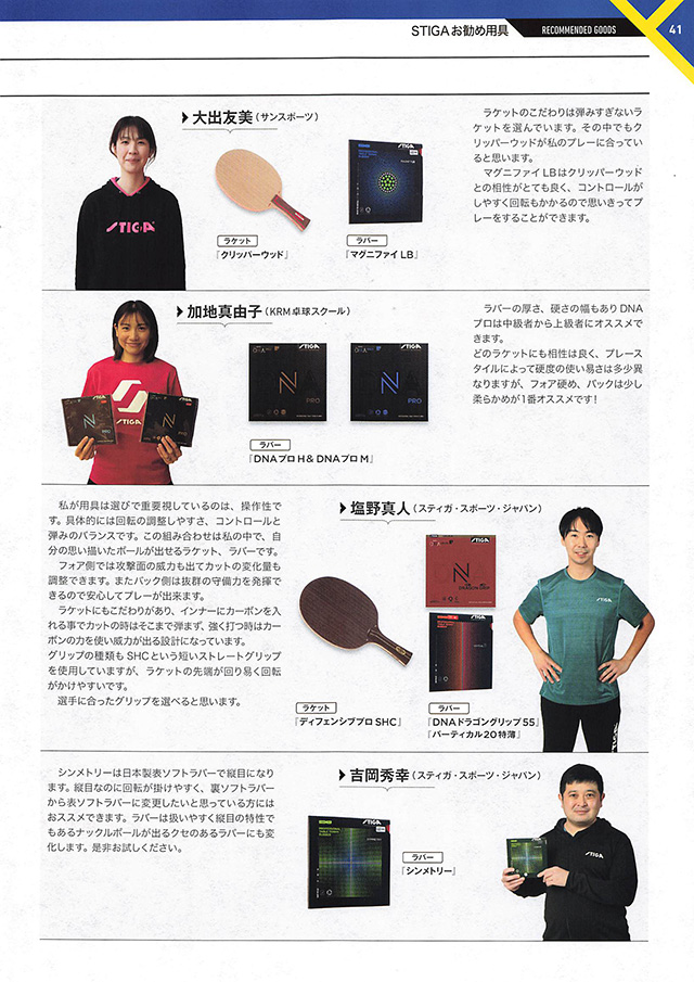 STIGA 2023 Table Tennis Catalog P041