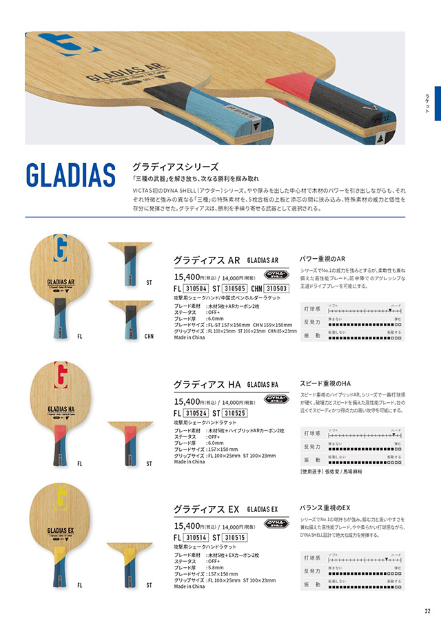 VICTAS 2026 table tennis catalog P022