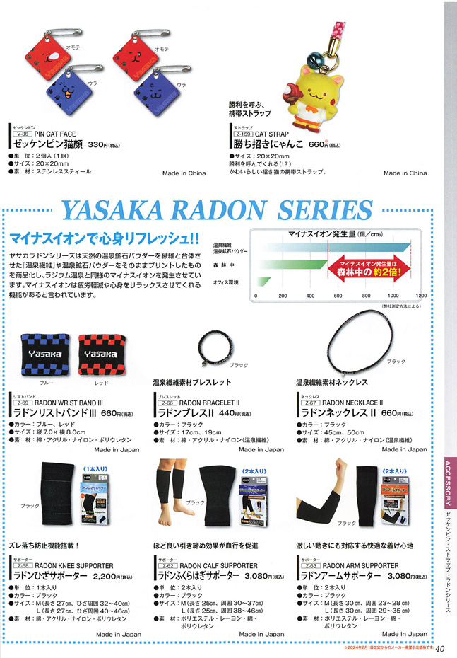 Yasaka 2024 Table Tennis Catalog P040