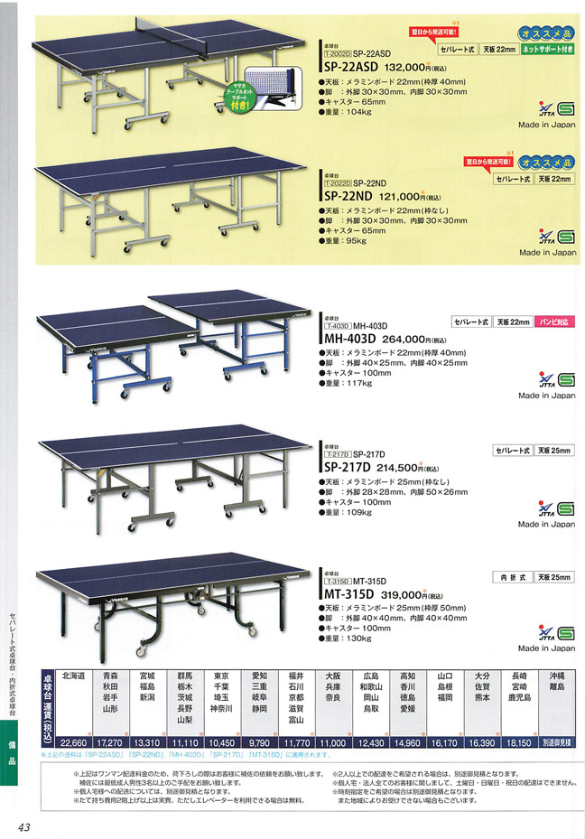 Yasaka 2024 Table Tennis Catalog P043