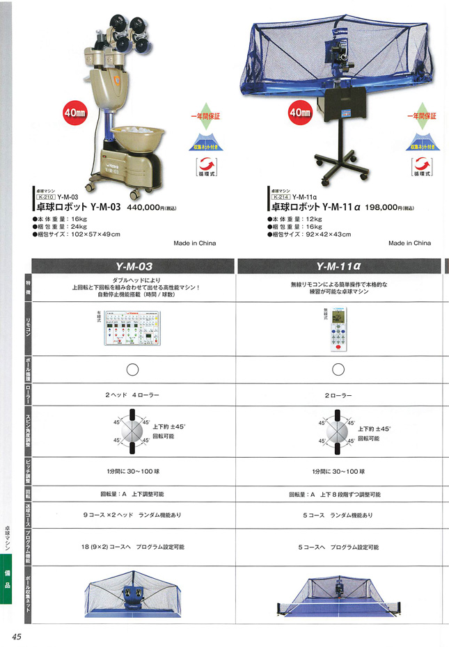 Yasaka 2024 Table Tennis Catalog P045