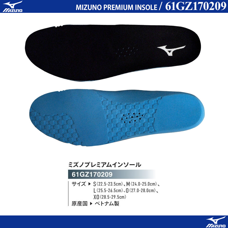 ミズノ ミズノプレミアムインソール(ラケットスポーツ) Mizuno 61GZ1702 09